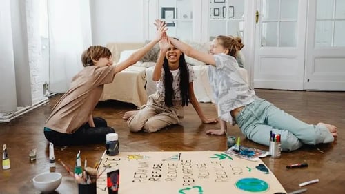 Youth finding support together.